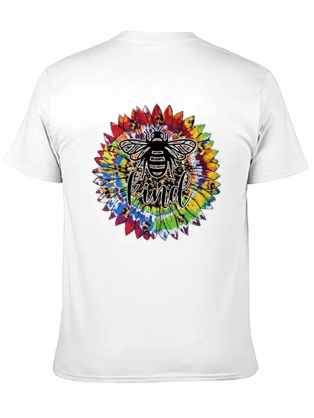 Kind Bee Tie-Dye Sunflower Graphic T-Shirt