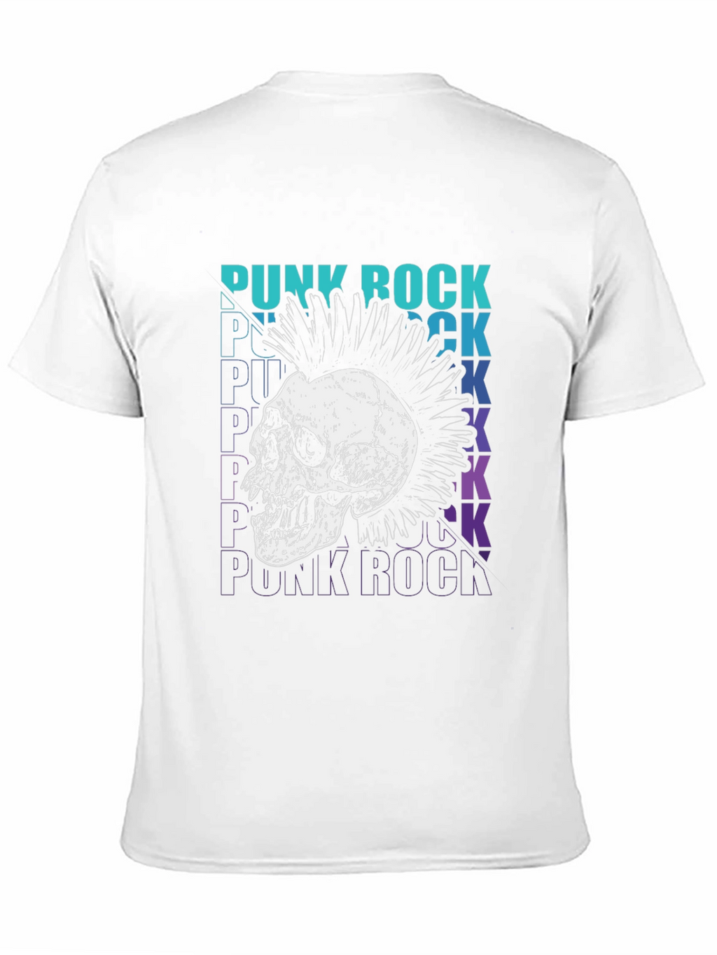 Punk Rock Skull Graphic Tee