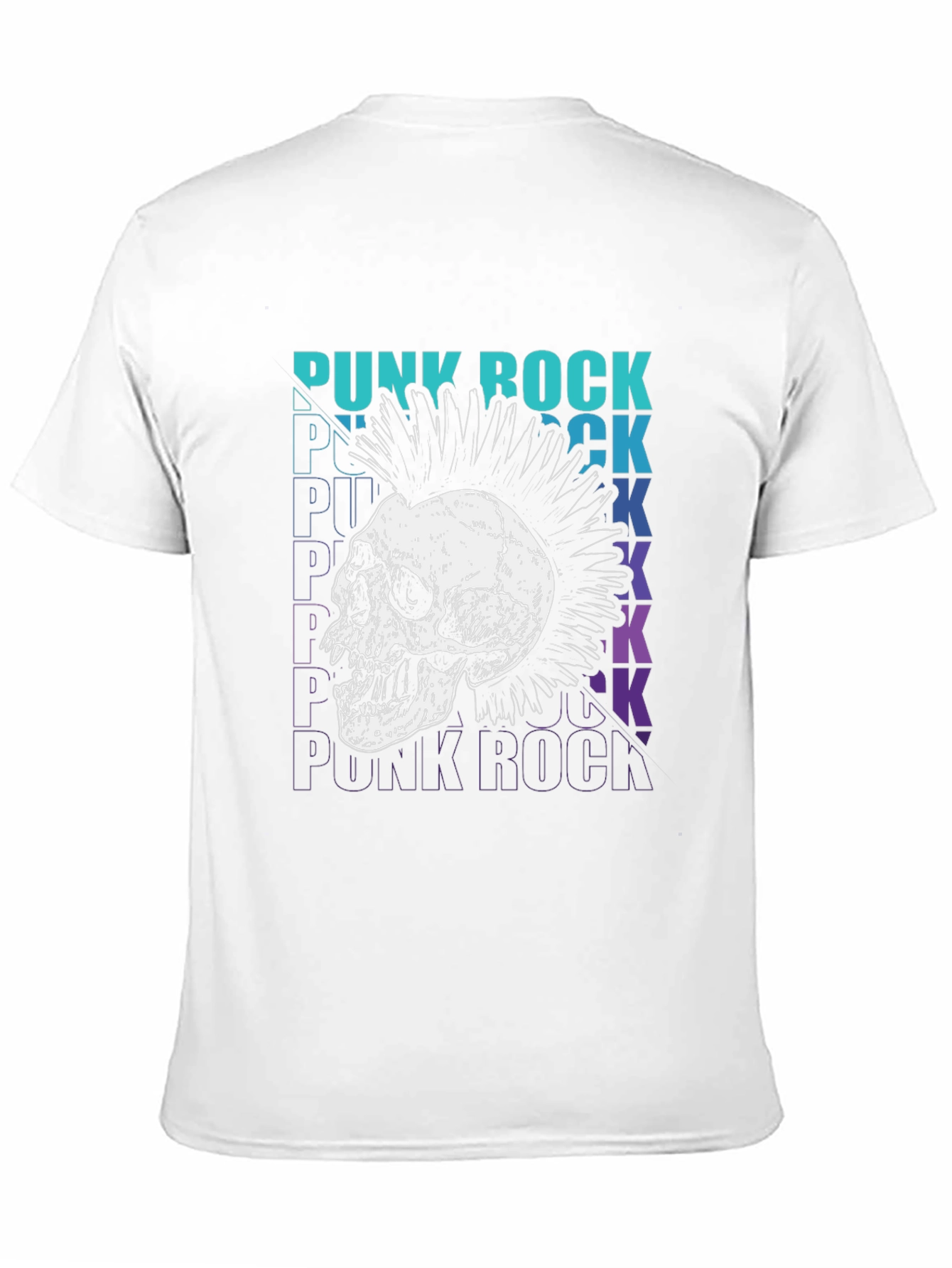 Punk Rock Skull Graphic Tee