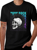 Punk Rock Skull Graphic Tee