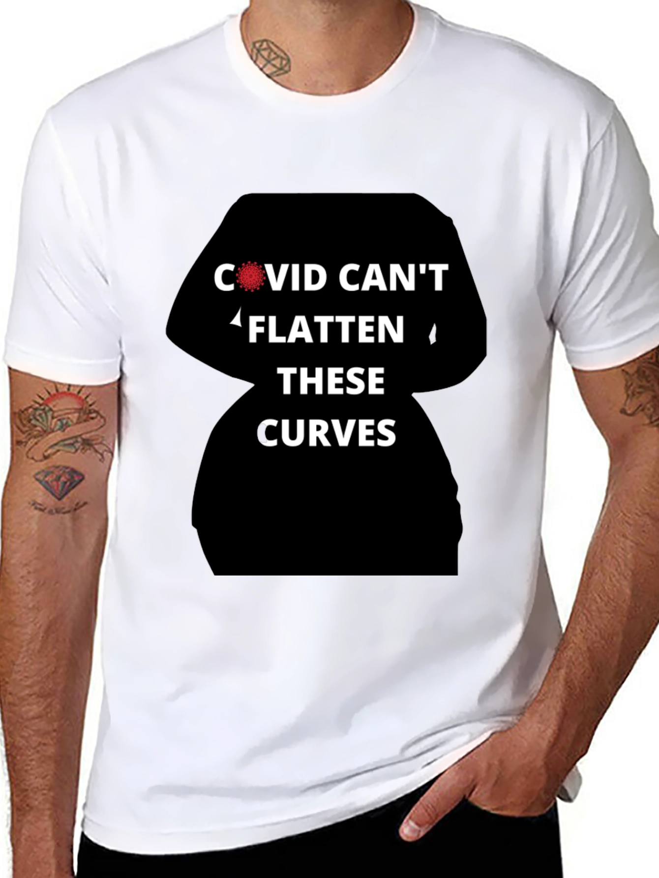 COVID Cant Flatten These Curves T-Shirt