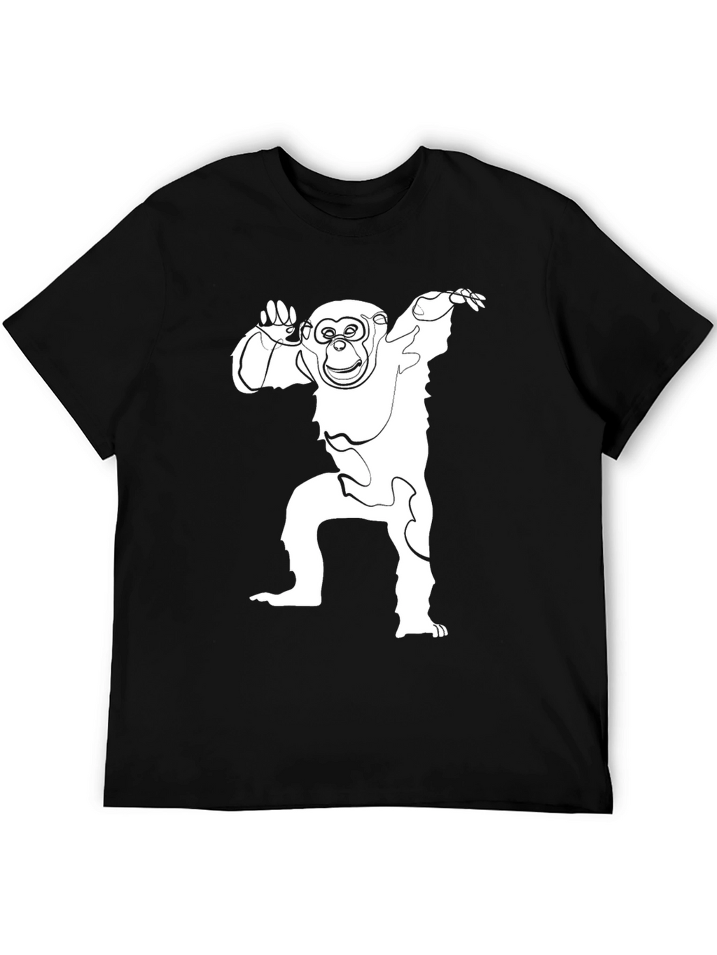 Monkey Graphic Tee - Mens Black T-Shirt