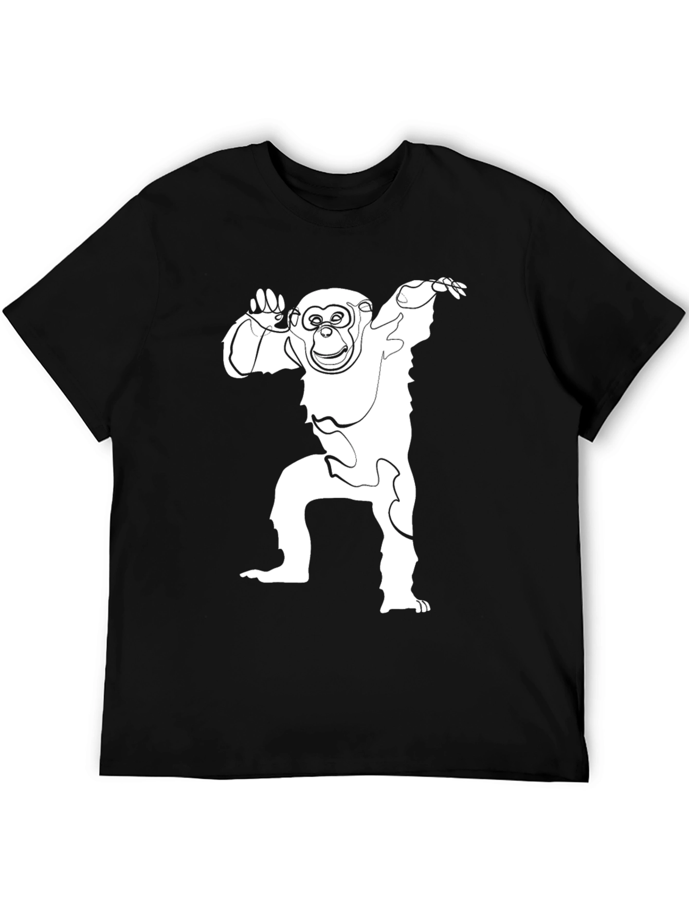 Monkey Graphic Tee - Mens Black T-Shirt