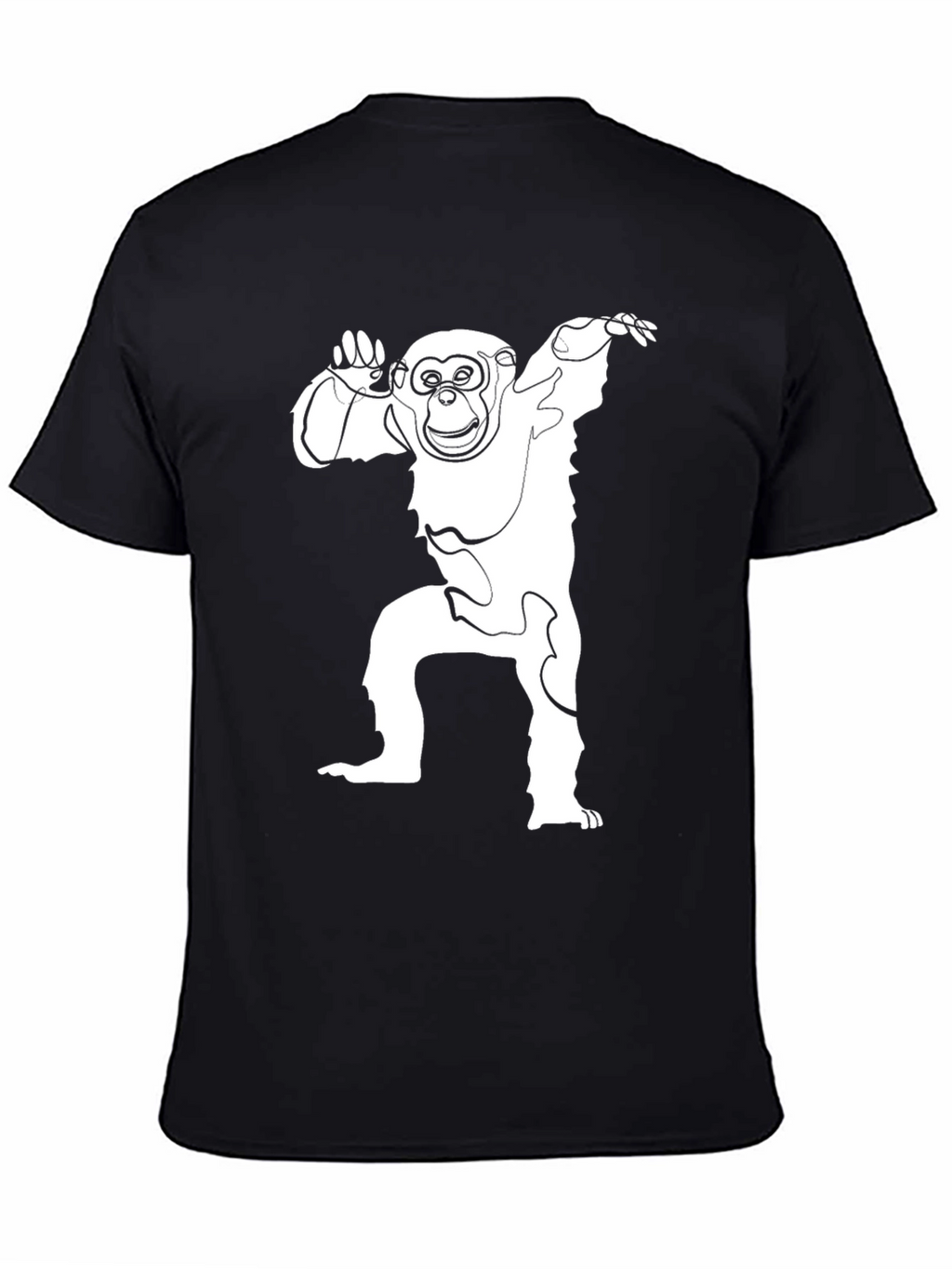 Monkey Graphic Tee - Mens Black T-Shirt