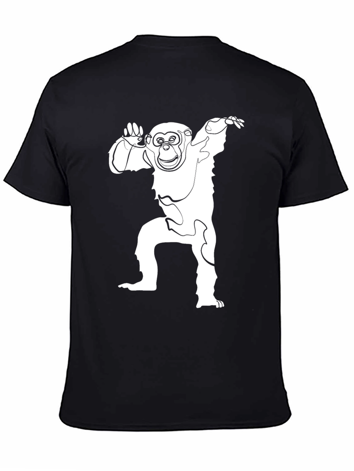 Monkey Graphic Tee - Mens Black T-Shirt
