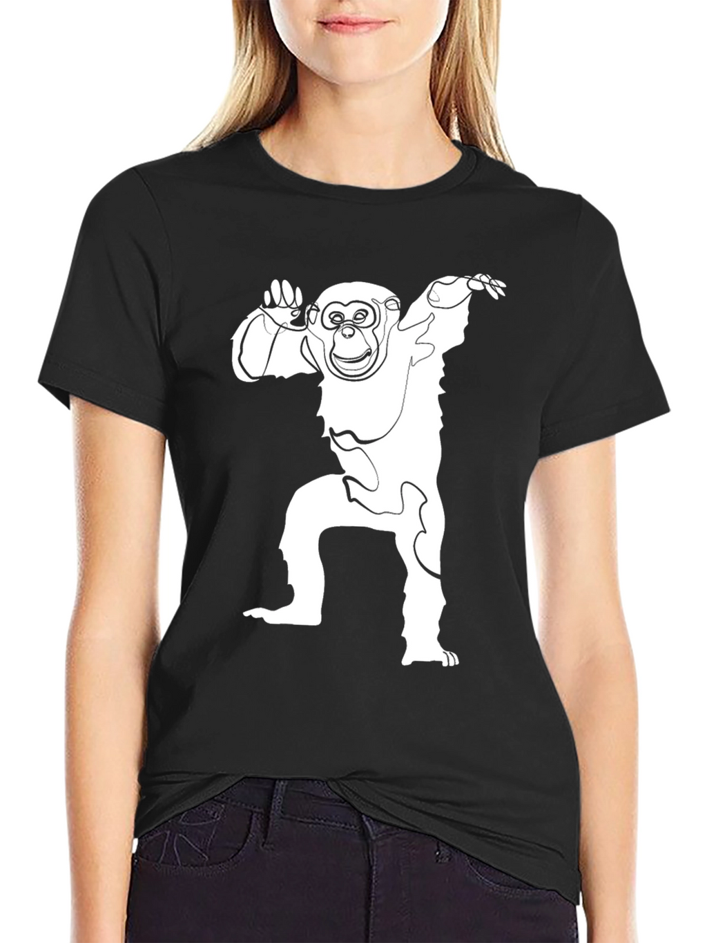Monkey Graphic Tee - Mens Black T-Shirt