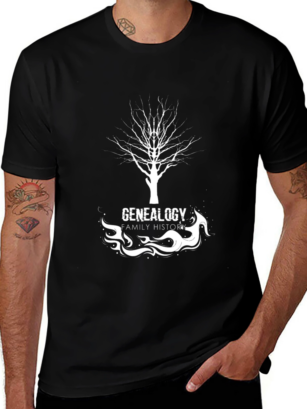 Genealogy Family History T-Shirt - Tree Design