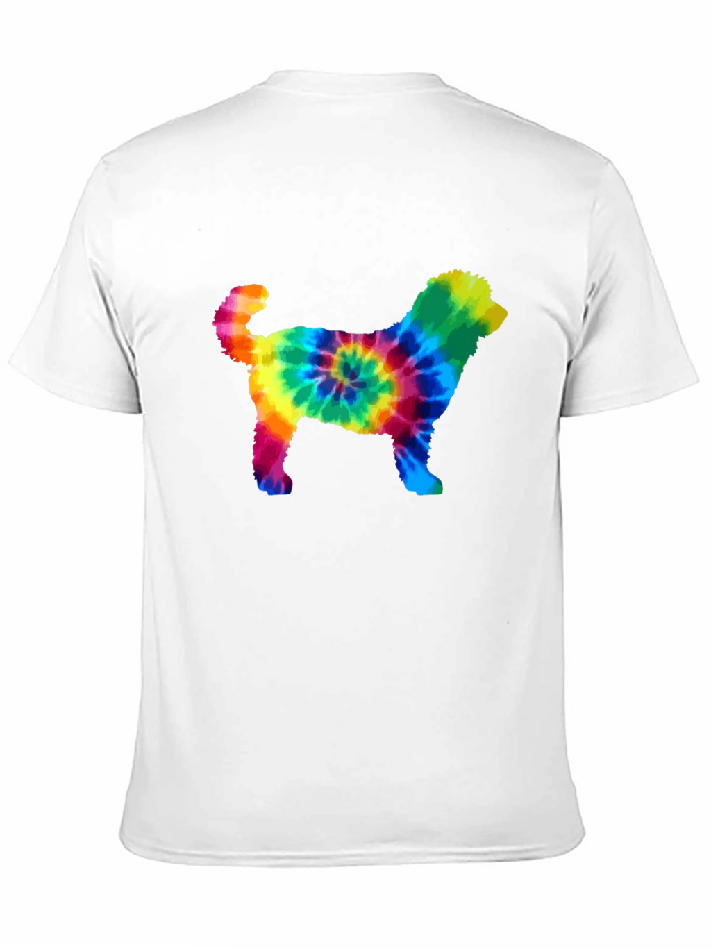 Tie Dye Dog Silhouette Graphic Tee
