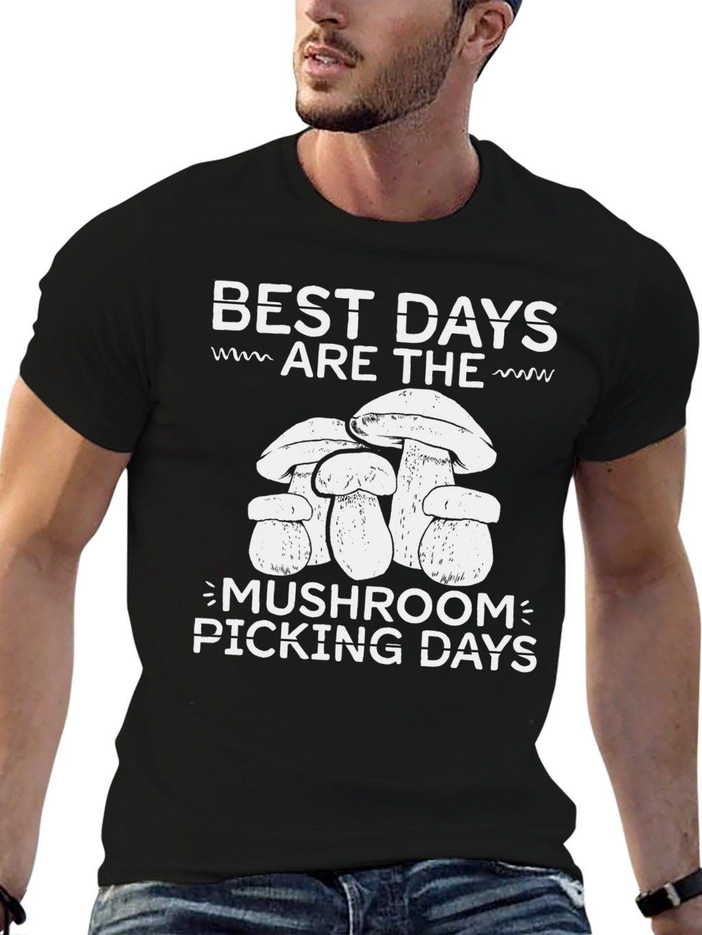 Mushroom Picking Days Graphic T-Shirt - Nature Lover Tee