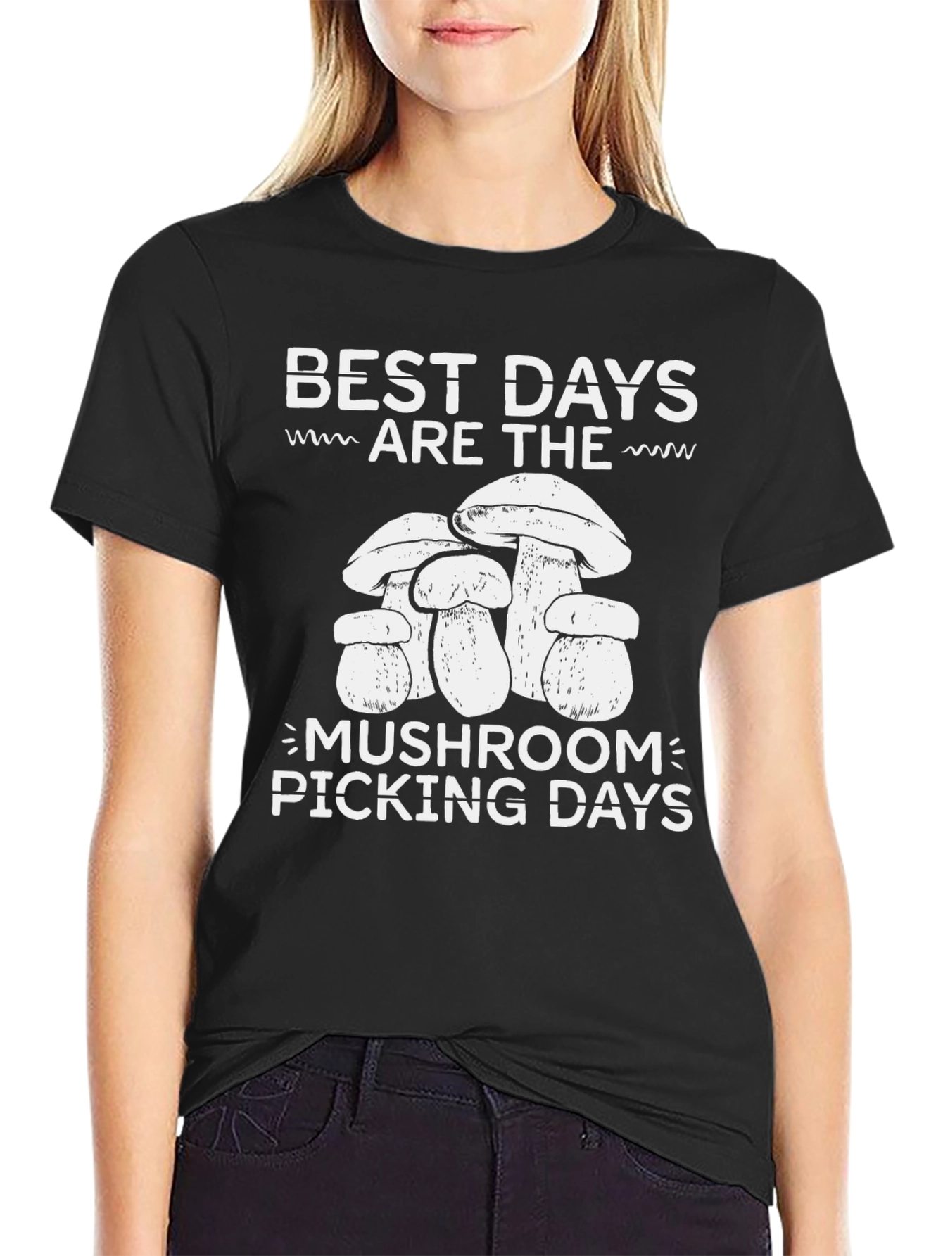 Mushroom Picking Days Graphic T-Shirt - Nature Lover Tee