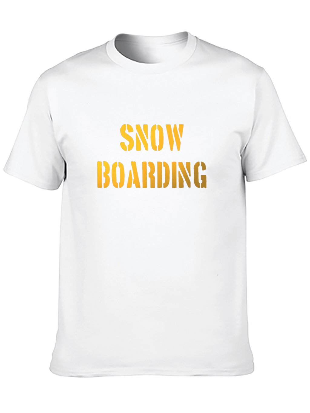 Snowboarding Graphic Tee - Black Cotton Comfort