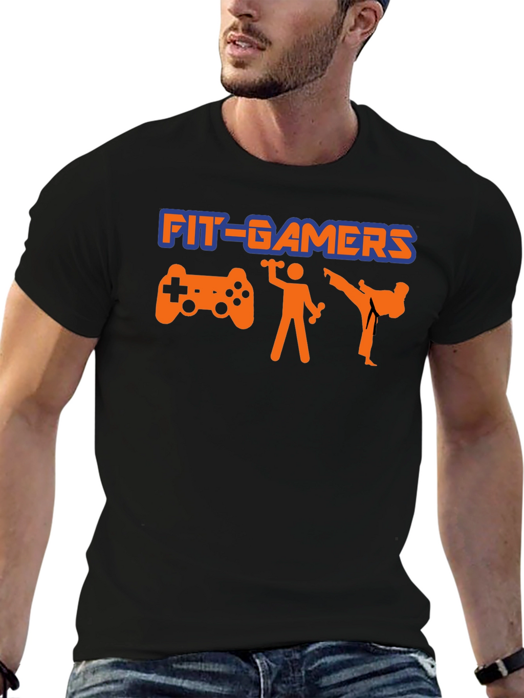 Fit-Gamers T-Shirt: Game Workout Repeat