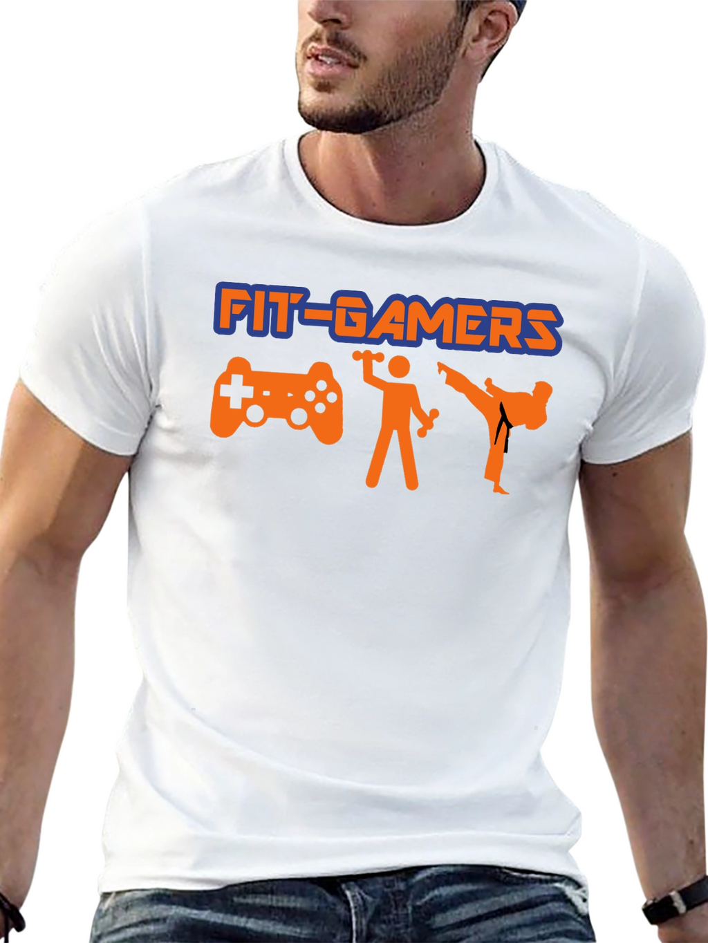 Fit-Gamers T-Shirt: Game Workout Repeat