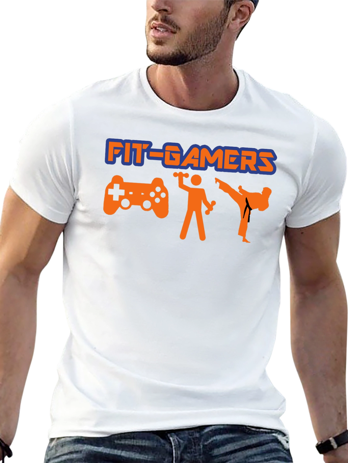 Fit-Gamers T-Shirt: Game Workout Repeat