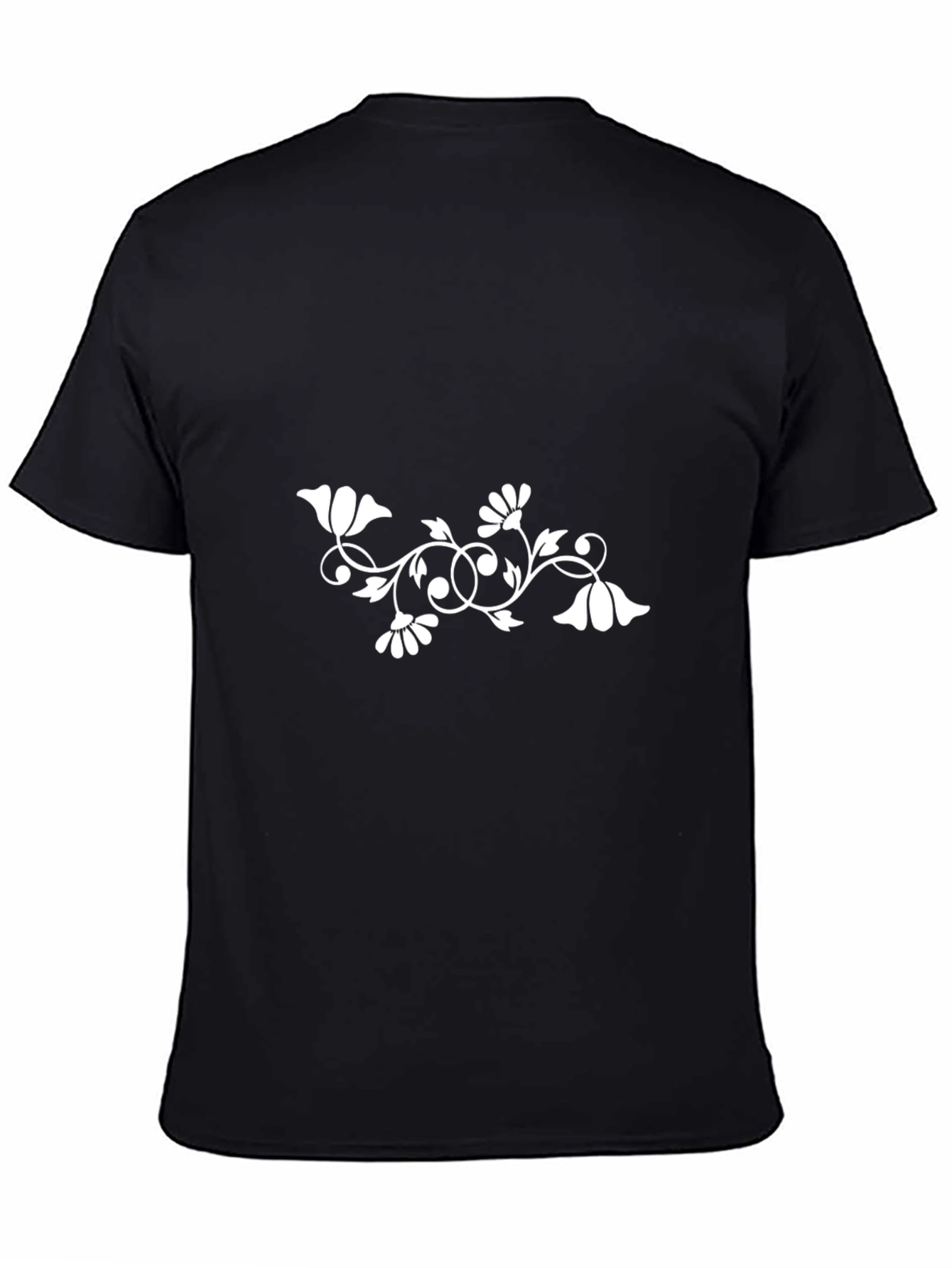 Black Floral Graphic T-Shirt