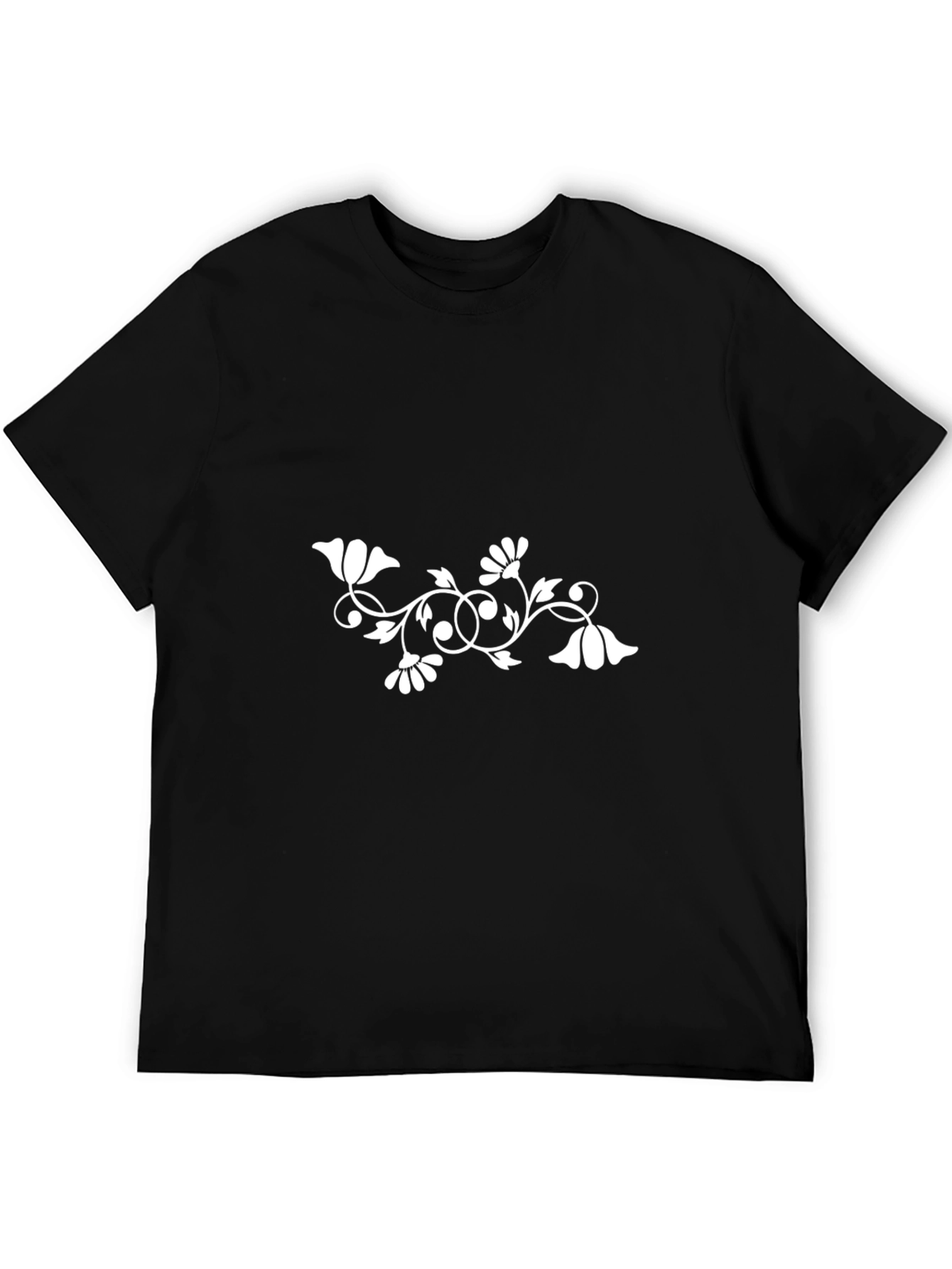 Black Floral Graphic T-Shirt