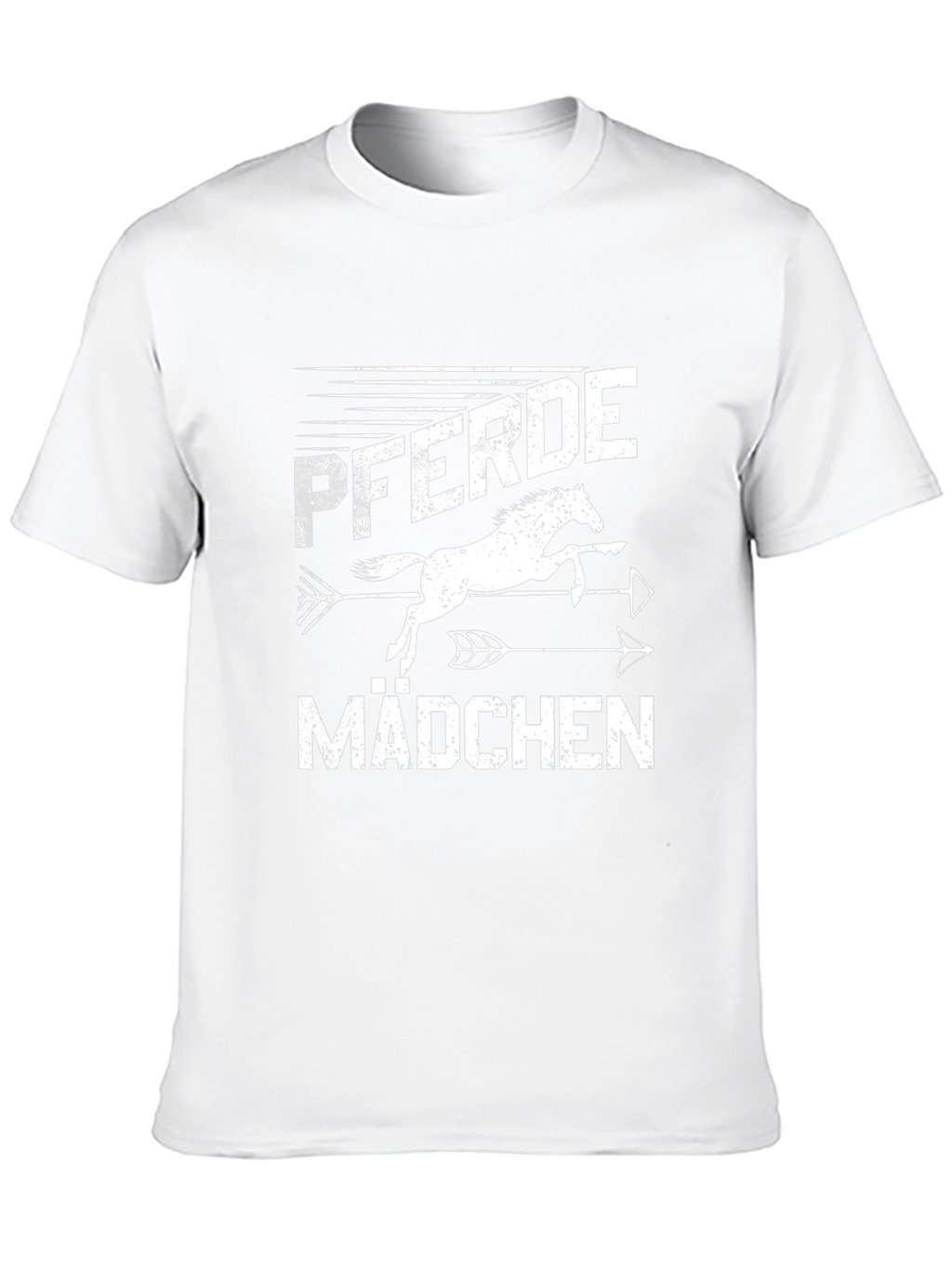 Pferde Mädchen Horse Girl T-Shirt Black Cotton