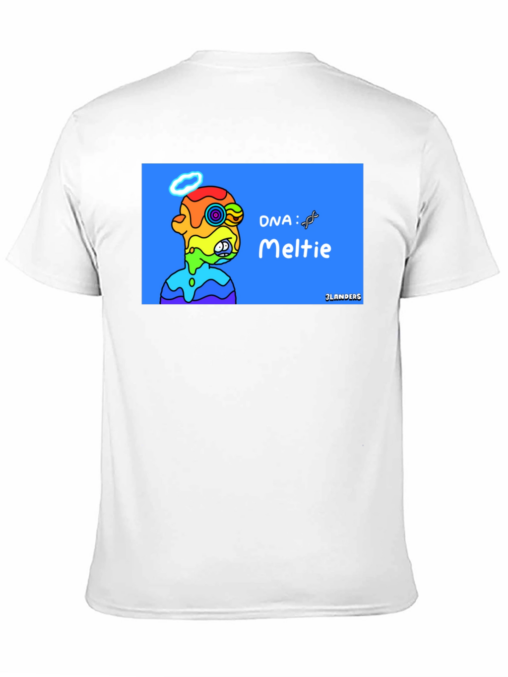 Melting Rainbow Character Graphic Tee - Cool Unique Design