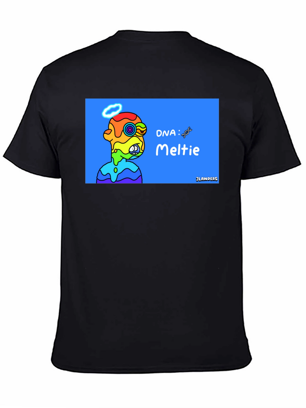 Melting Rainbow Character Graphic Tee - Cool Unique Design