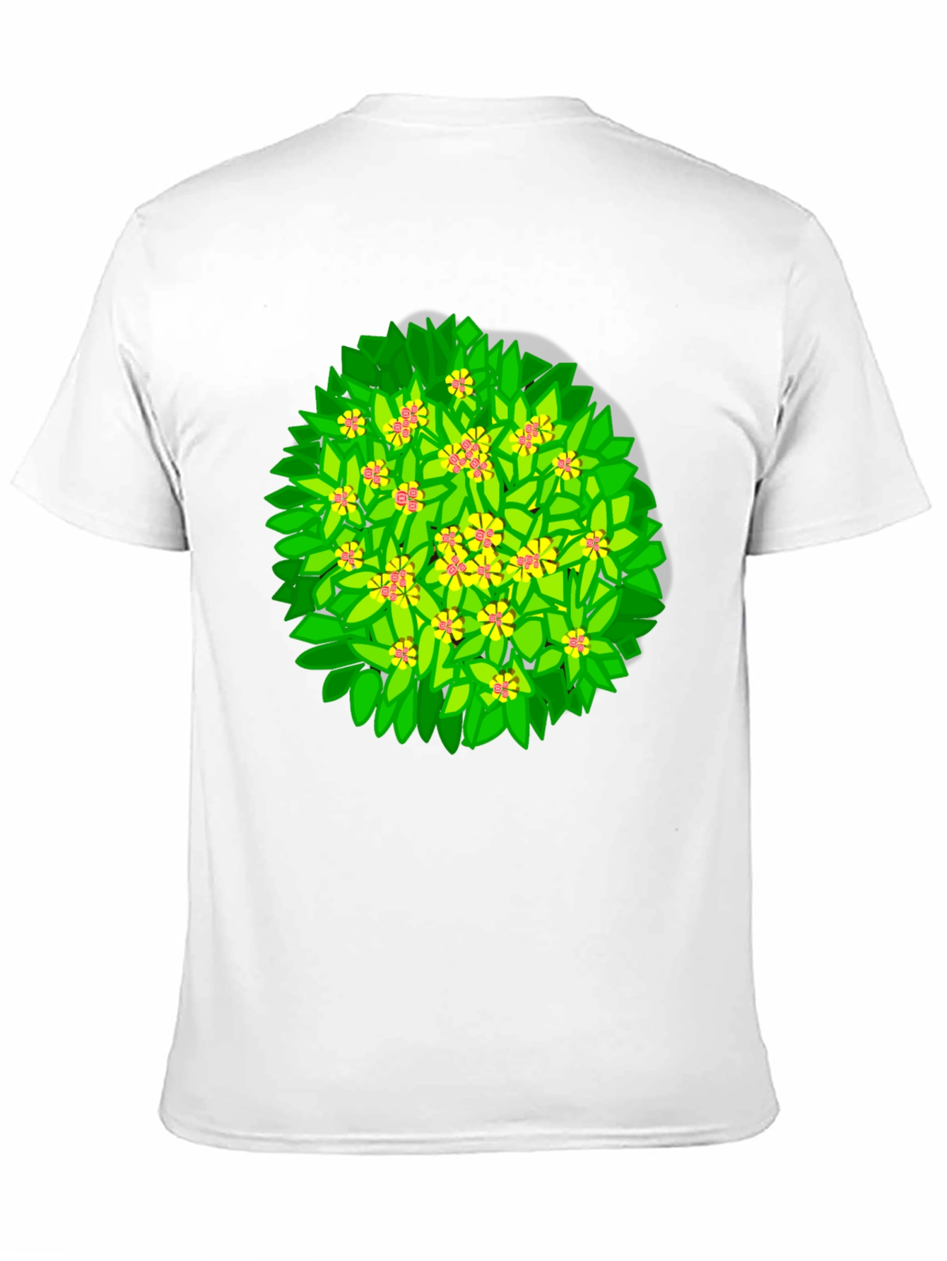 Floral Bush Graphic T-Shirt - Unique Design
