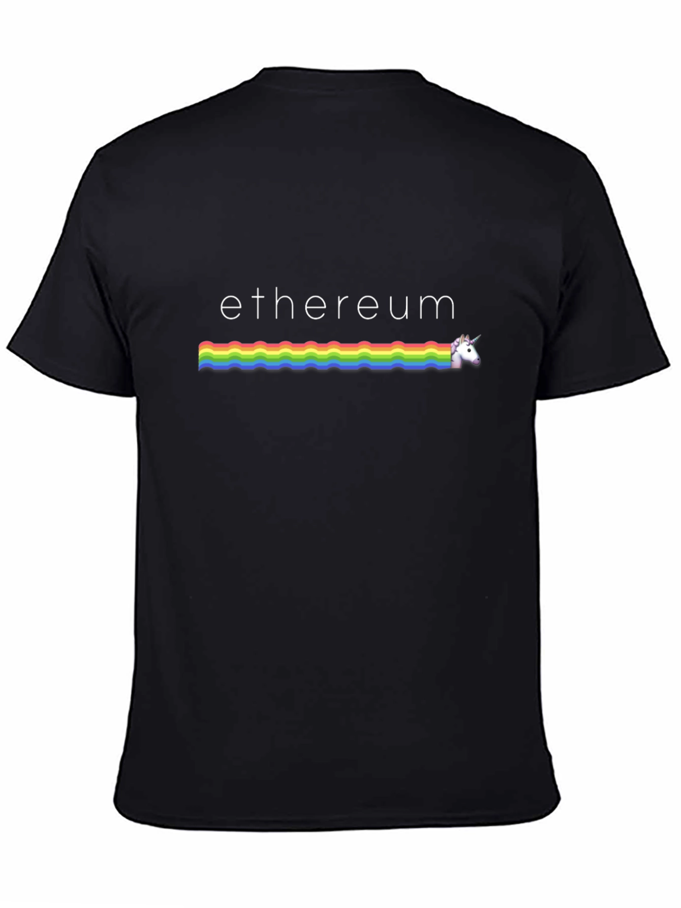 Ethereum Unicorn Rainbow T-Shirt - Crypto Fashion
