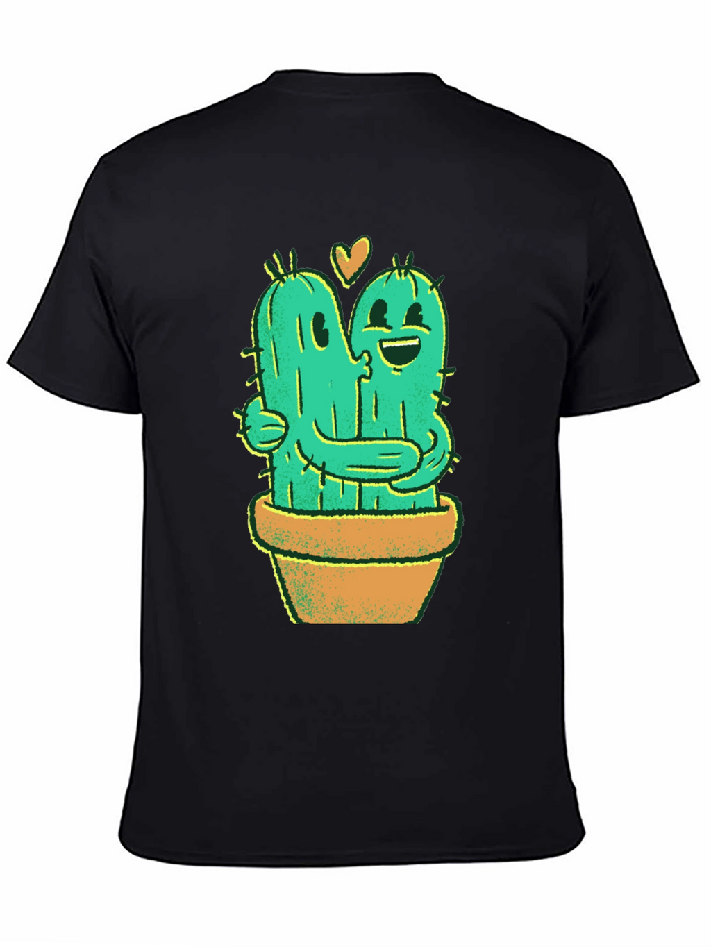 Cactus Love T-Shirt - Hugging Cactus Design