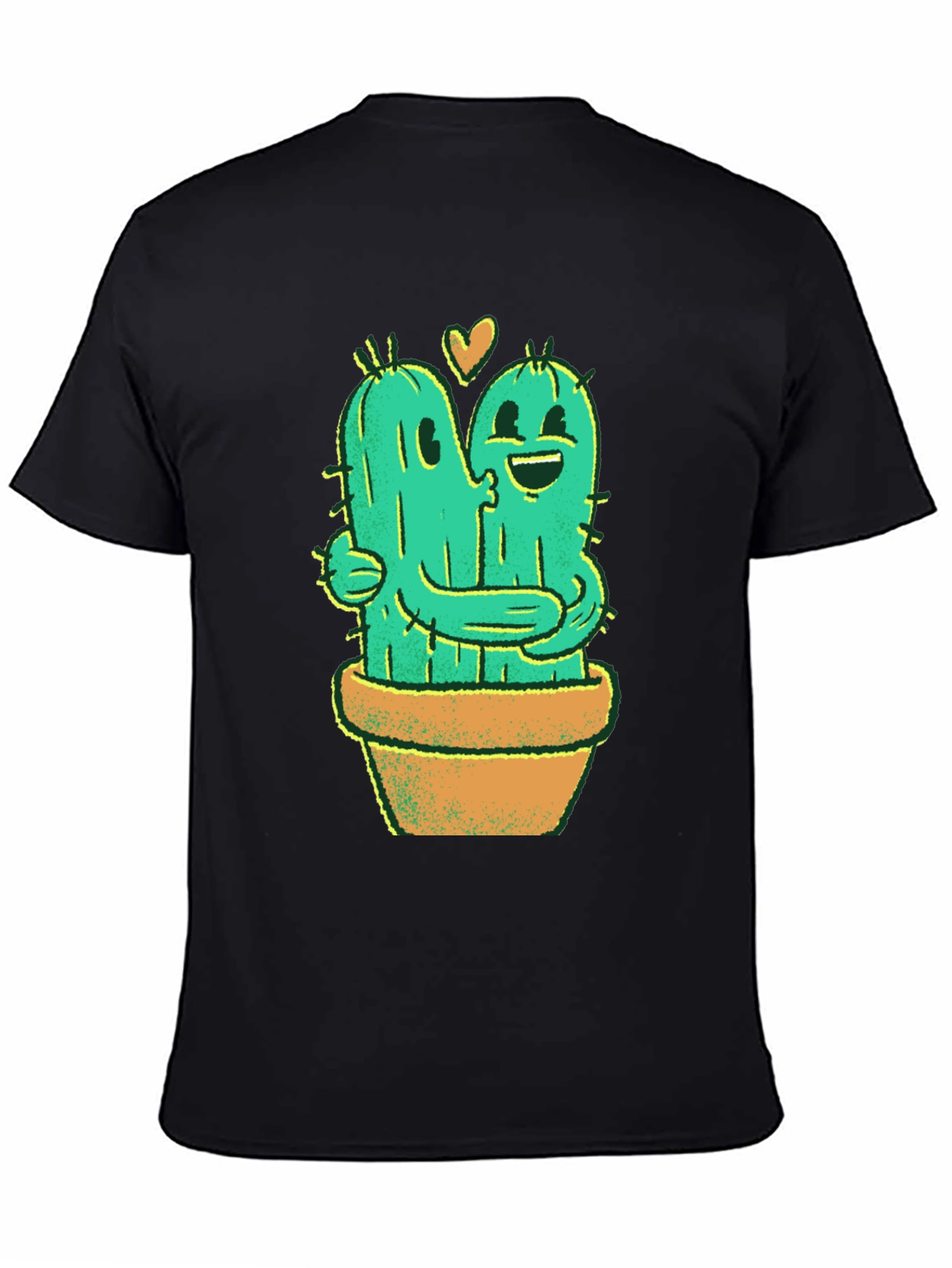 Cactus Love T-Shirt - Hugging Cactus Design