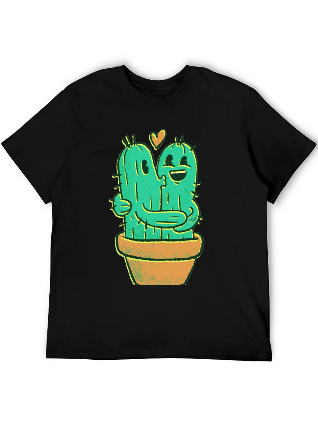 Cactus Love T-Shirt - Hugging Cactus Design