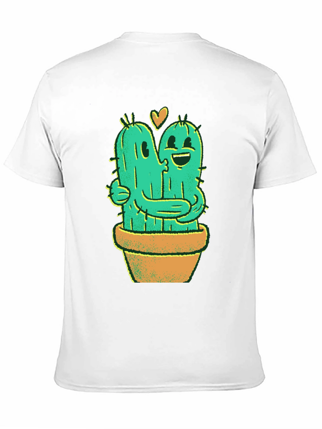 Cactus Love T-Shirt - Hugging Cactus Design