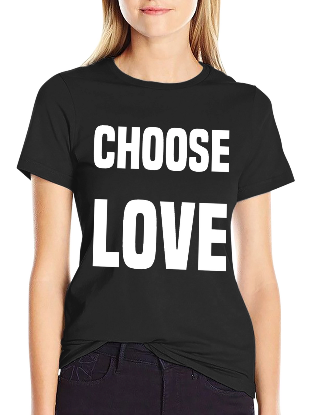 Choose Love Graphic Tee - Black