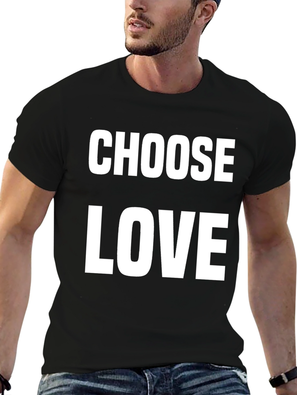 Choose Love Graphic Tee - Black