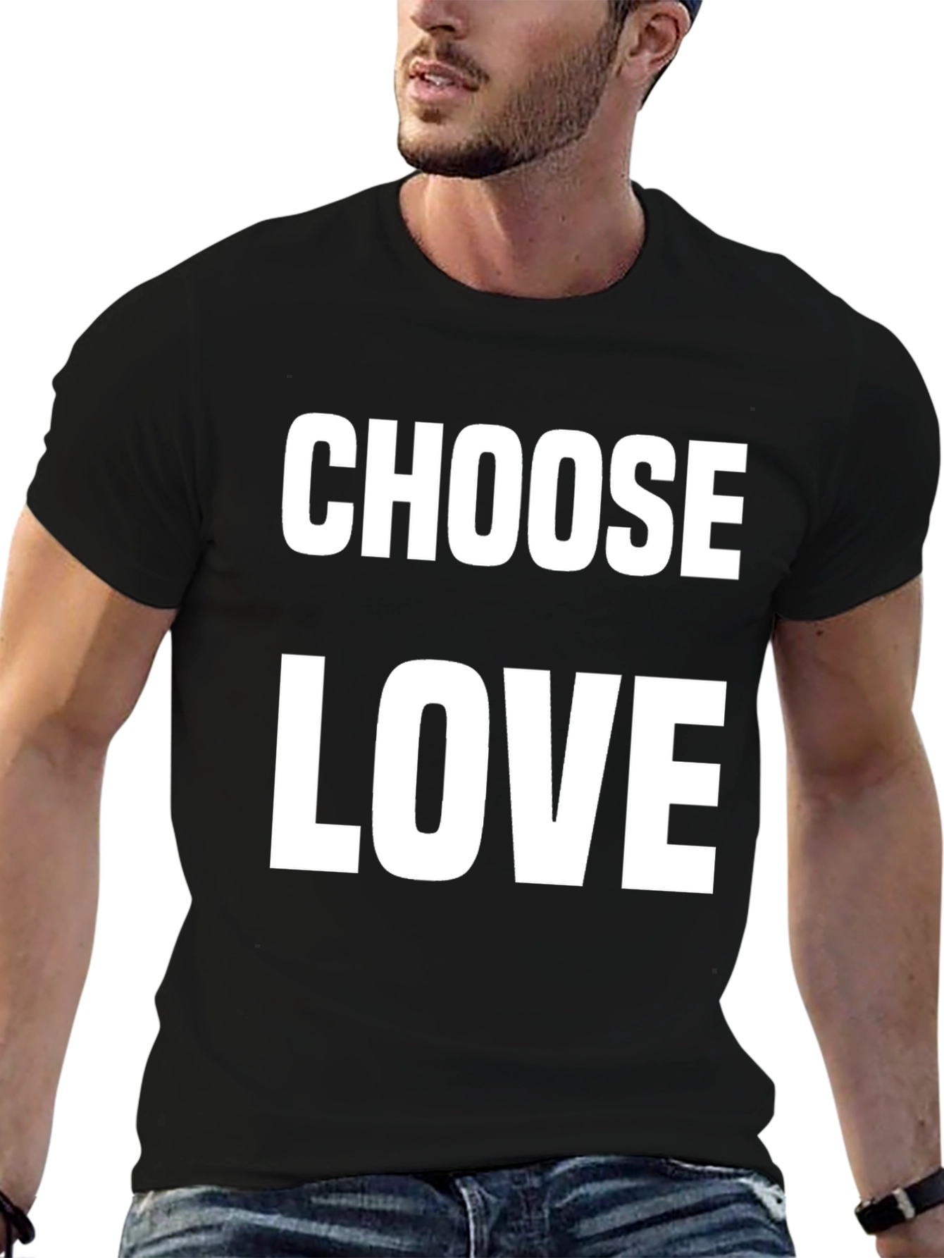 Choose Love Graphic Tee - Black
