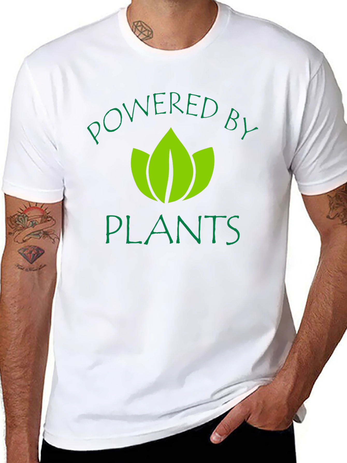 Powered by Plants Graphic T-Shirt - Black