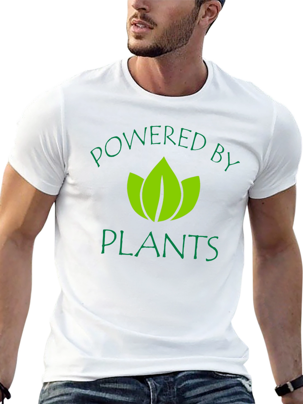 Powered by Plants Graphic T-Shirt - Black