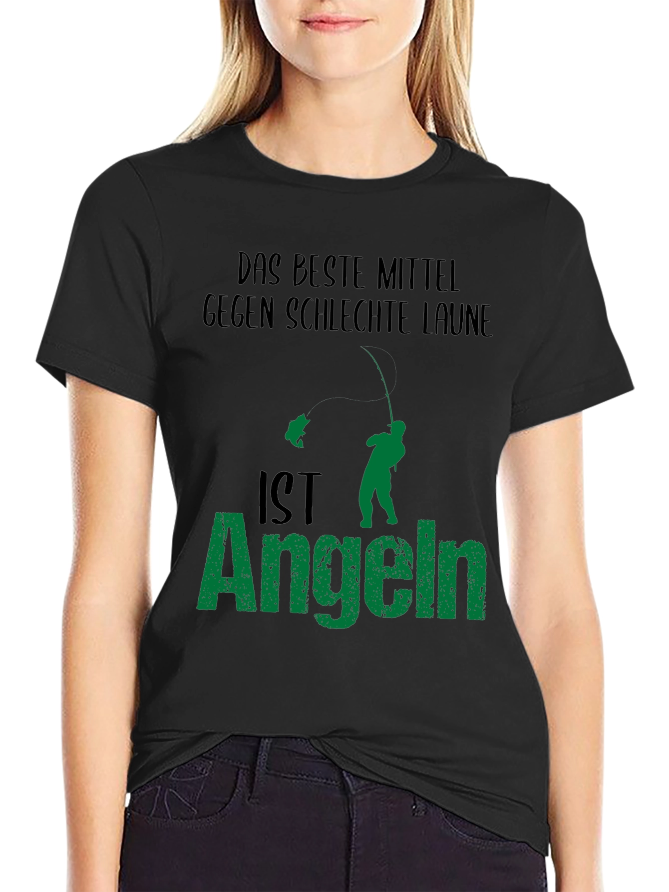 Angeln Fishing T-Shirt - Das Beste Mittel Gegen Schlechte Laune