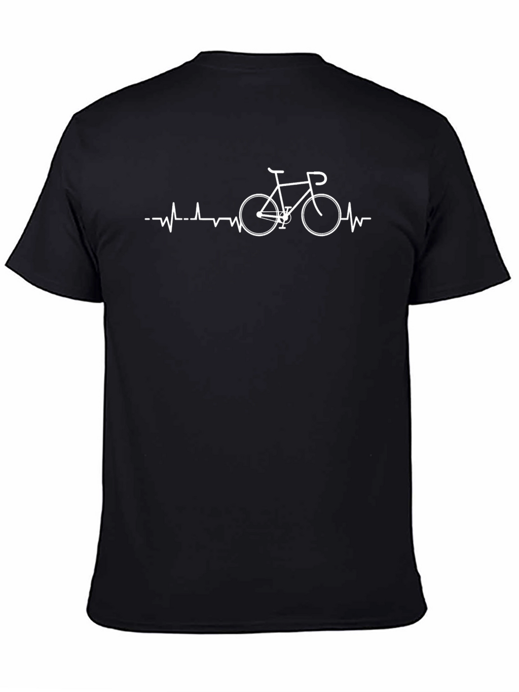 Bike Heartbeat Graphic Tee - Cycling Enthusiast Shirt