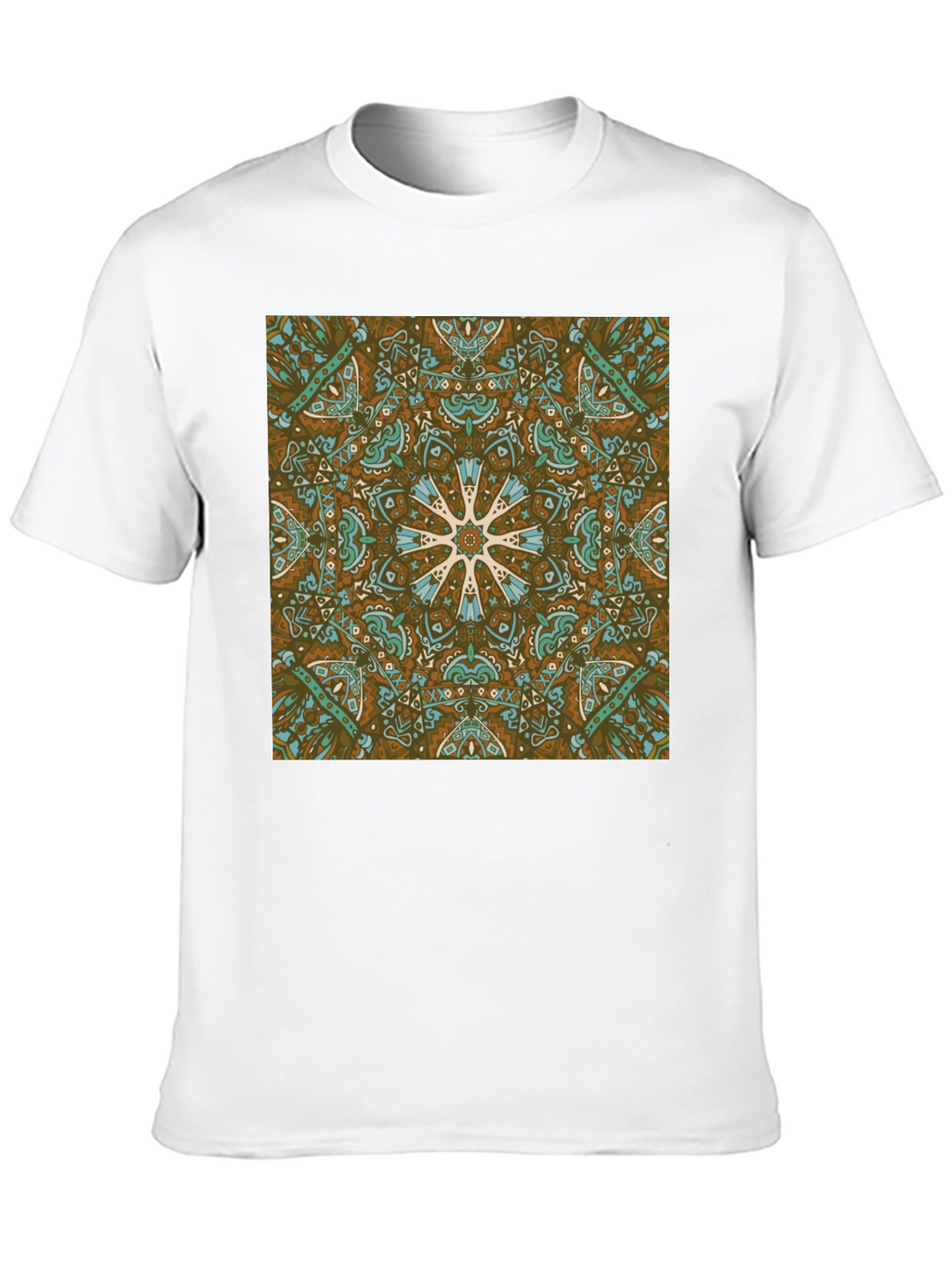 Boho Medallion Graphic Tee - Stylish Casual Wear
