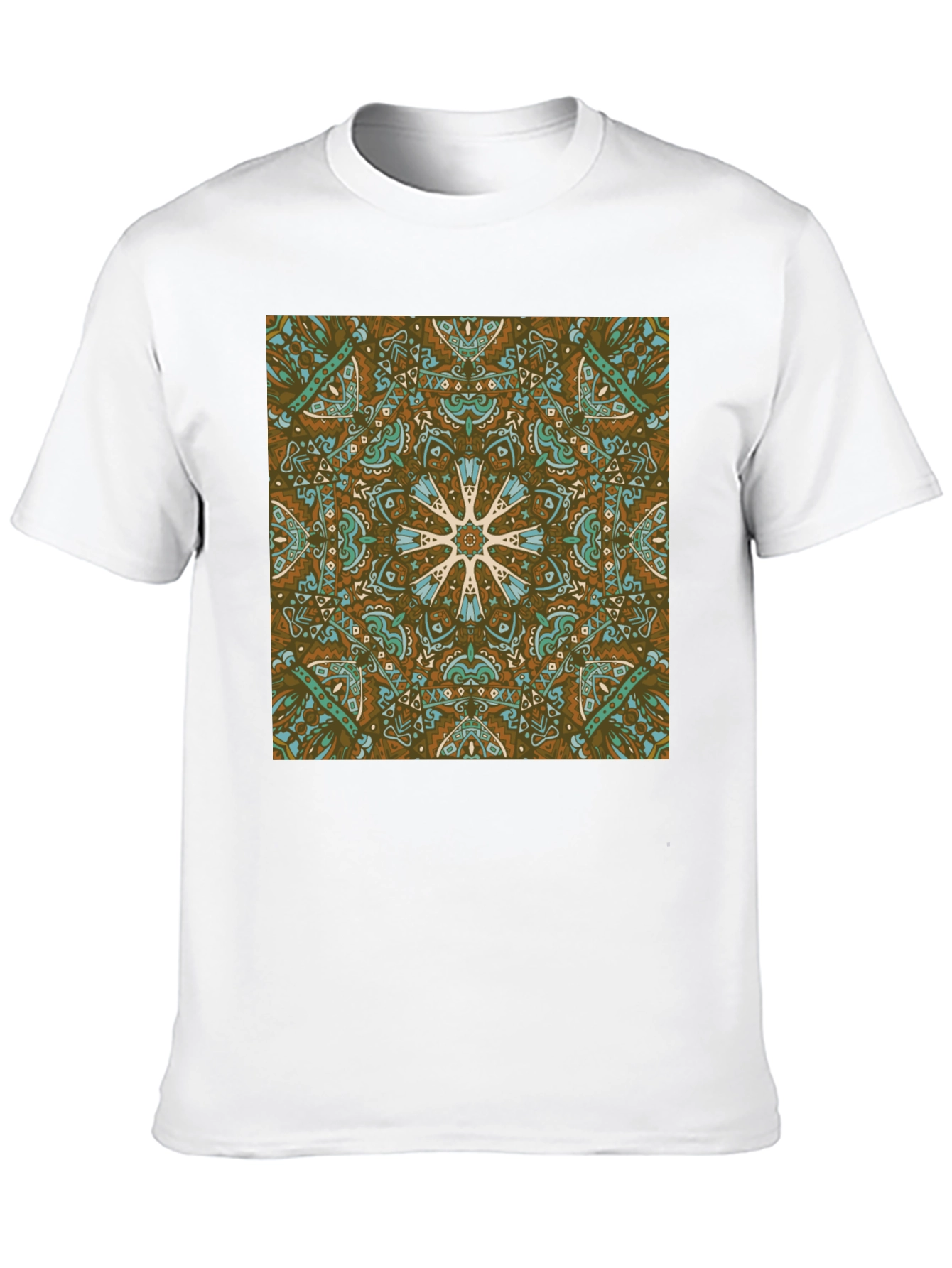 Boho Medallion Graphic Tee - Stylish Casual Wear