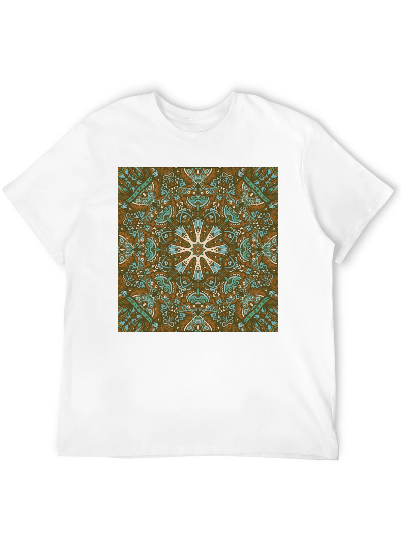 Boho Medallion Graphic Tee - Stylish Casual Wear