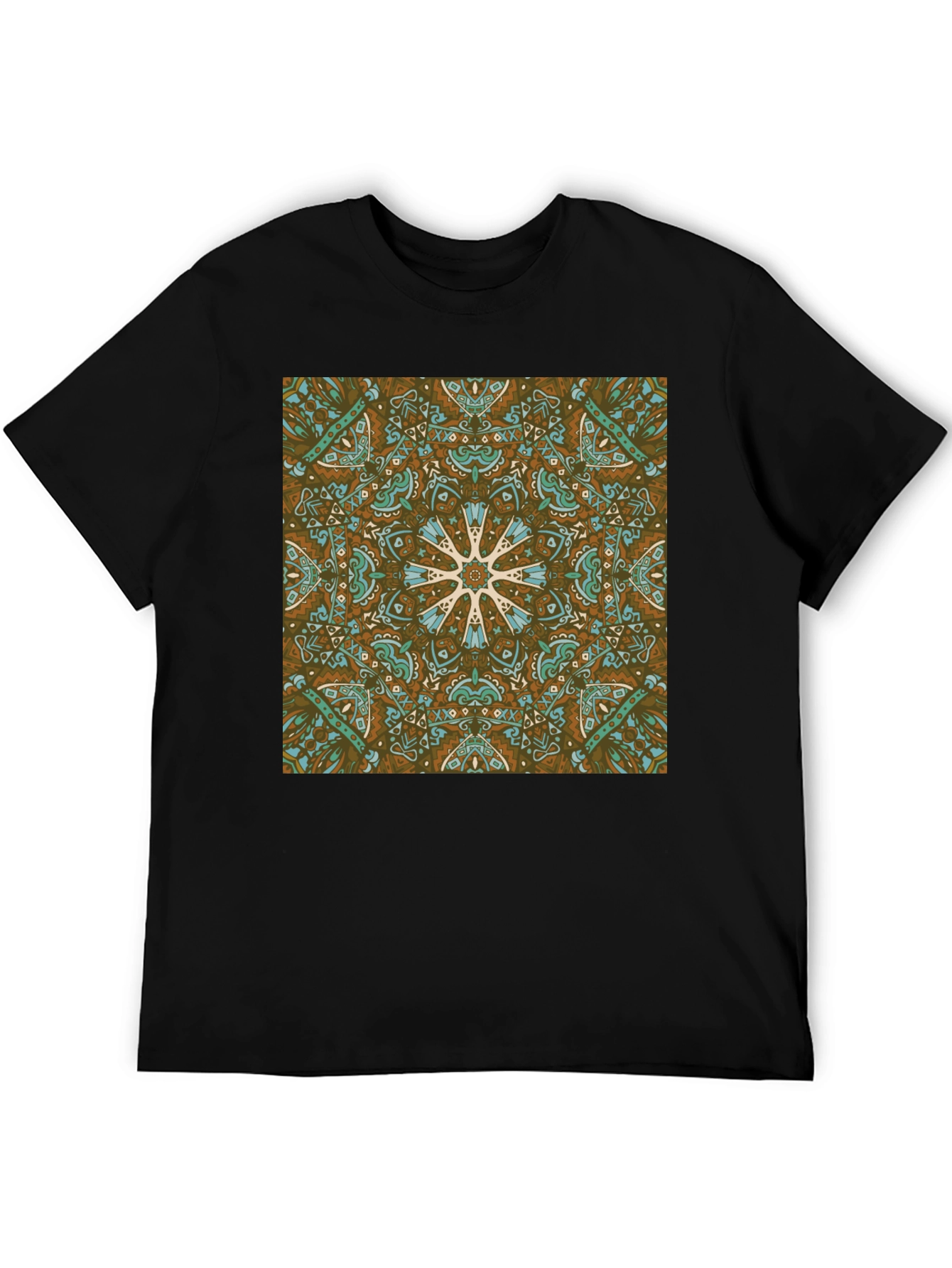 Boho Medallion Graphic Tee - Stylish Casual Wear