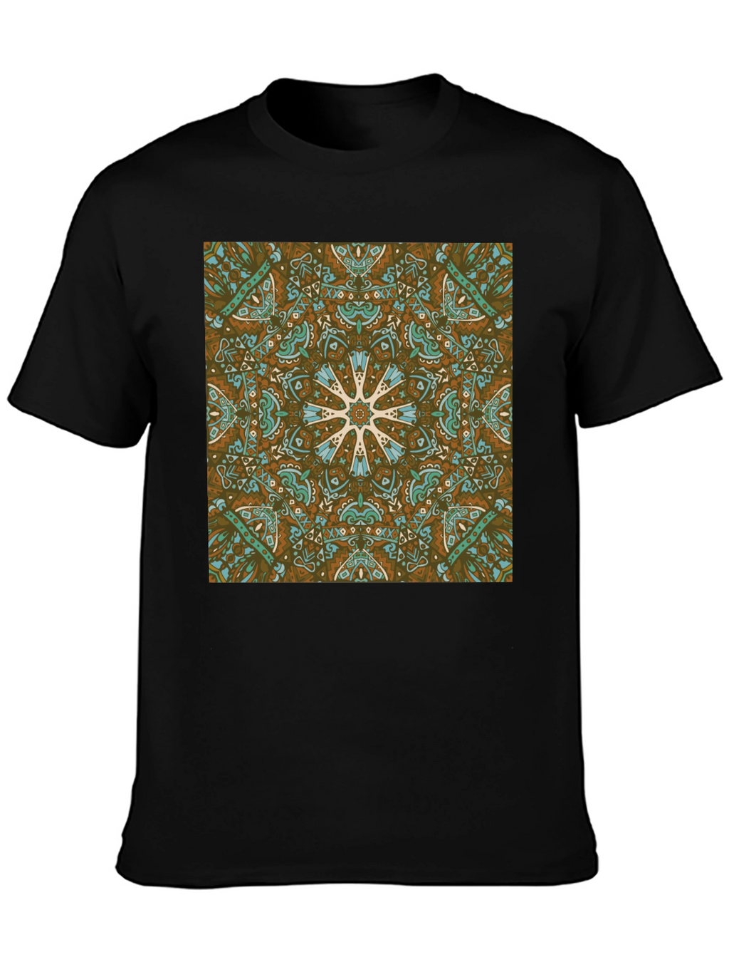 Boho Medallion Graphic Tee - Stylish Casual Wear