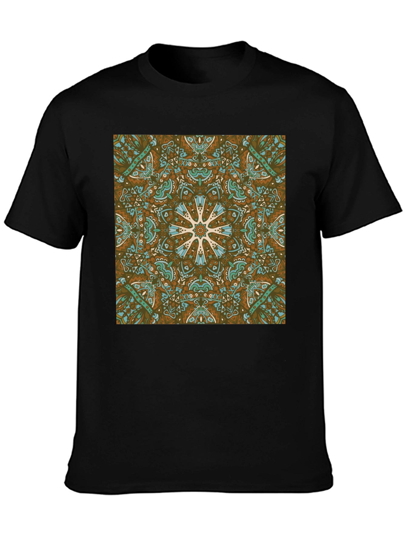 Boho Medallion Graphic Tee - Stylish Casual Wear