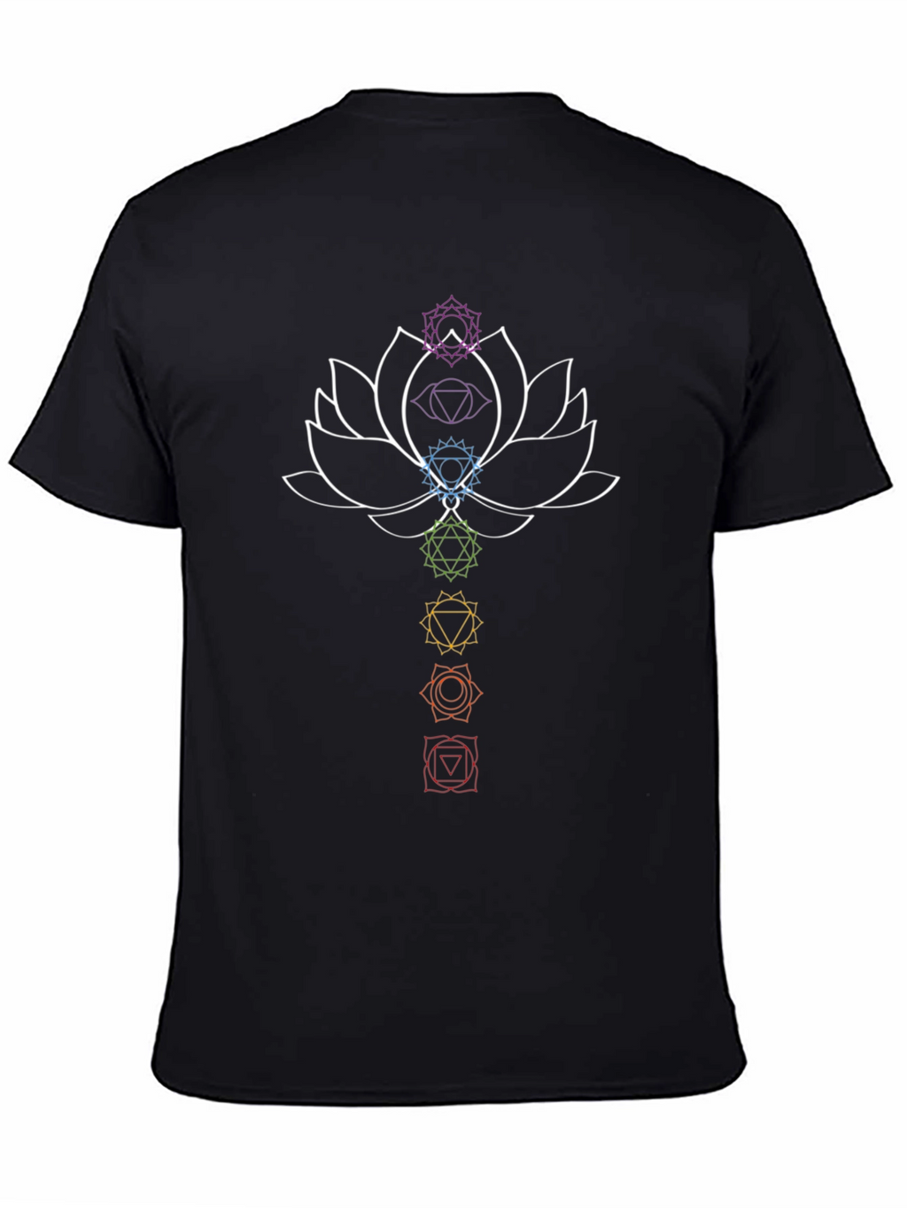 Chakra Lotus Graphic T-Shirt - Spiritual Design