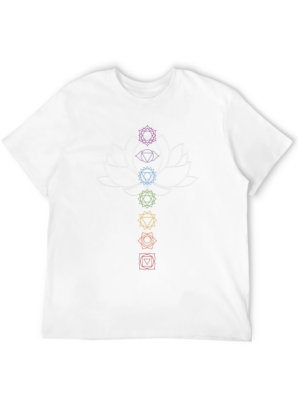 Chakra Lotus Graphic T-Shirt - Spiritual Design