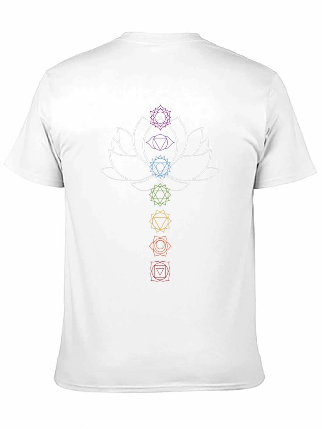 Chakra Lotus Graphic T-Shirt - Spiritual Design