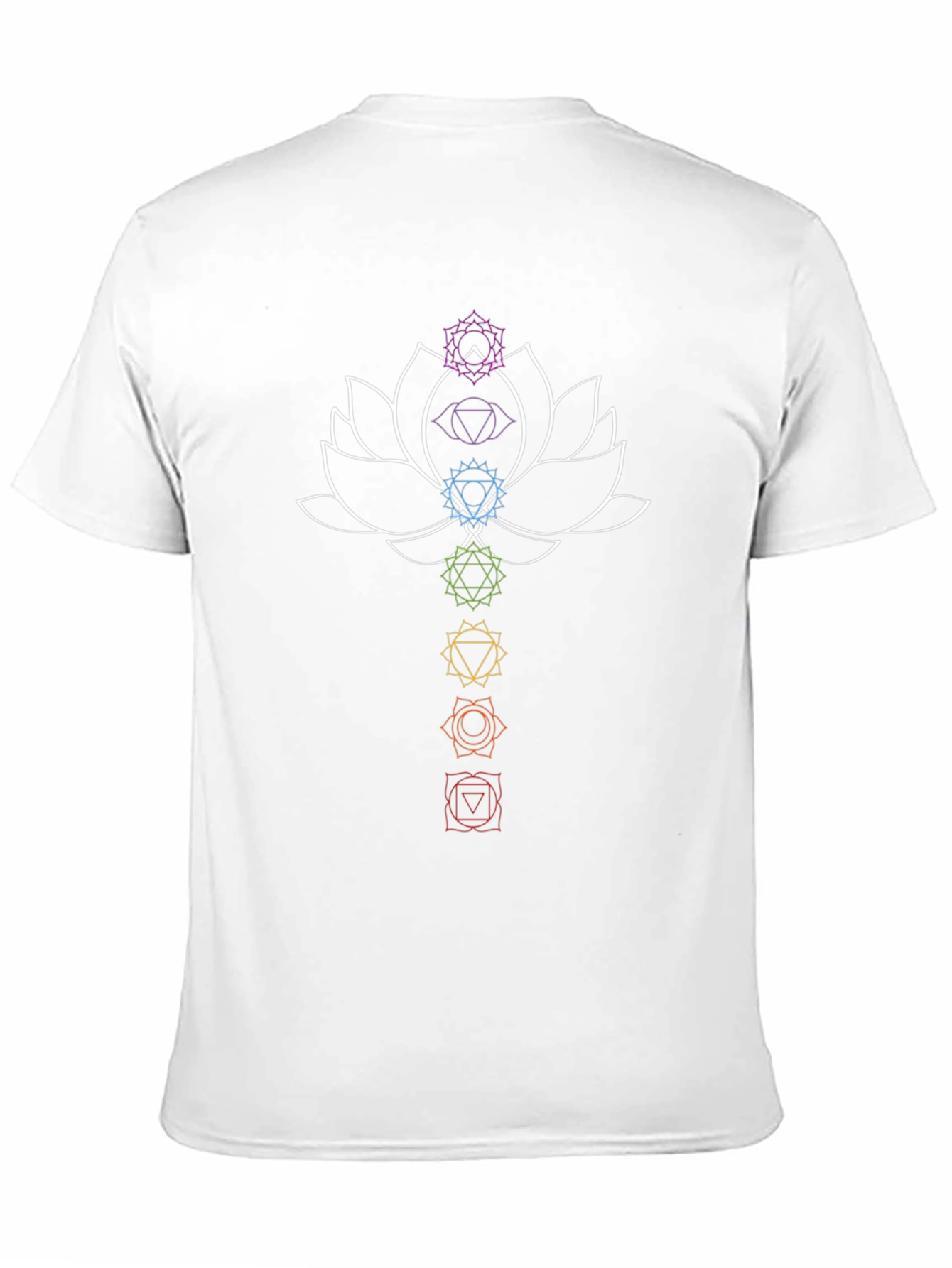 Chakra Lotus Graphic T-Shirt - Spiritual Design