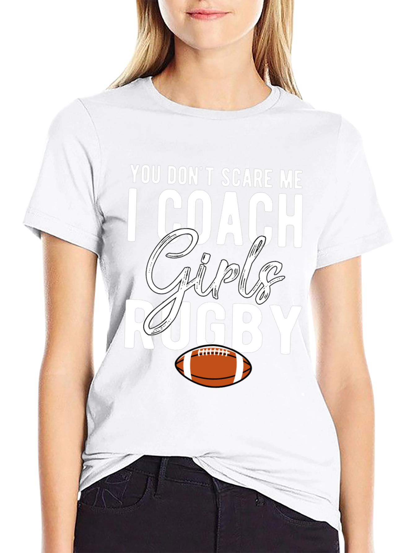 Girls Rugby Coach Graphic Tee