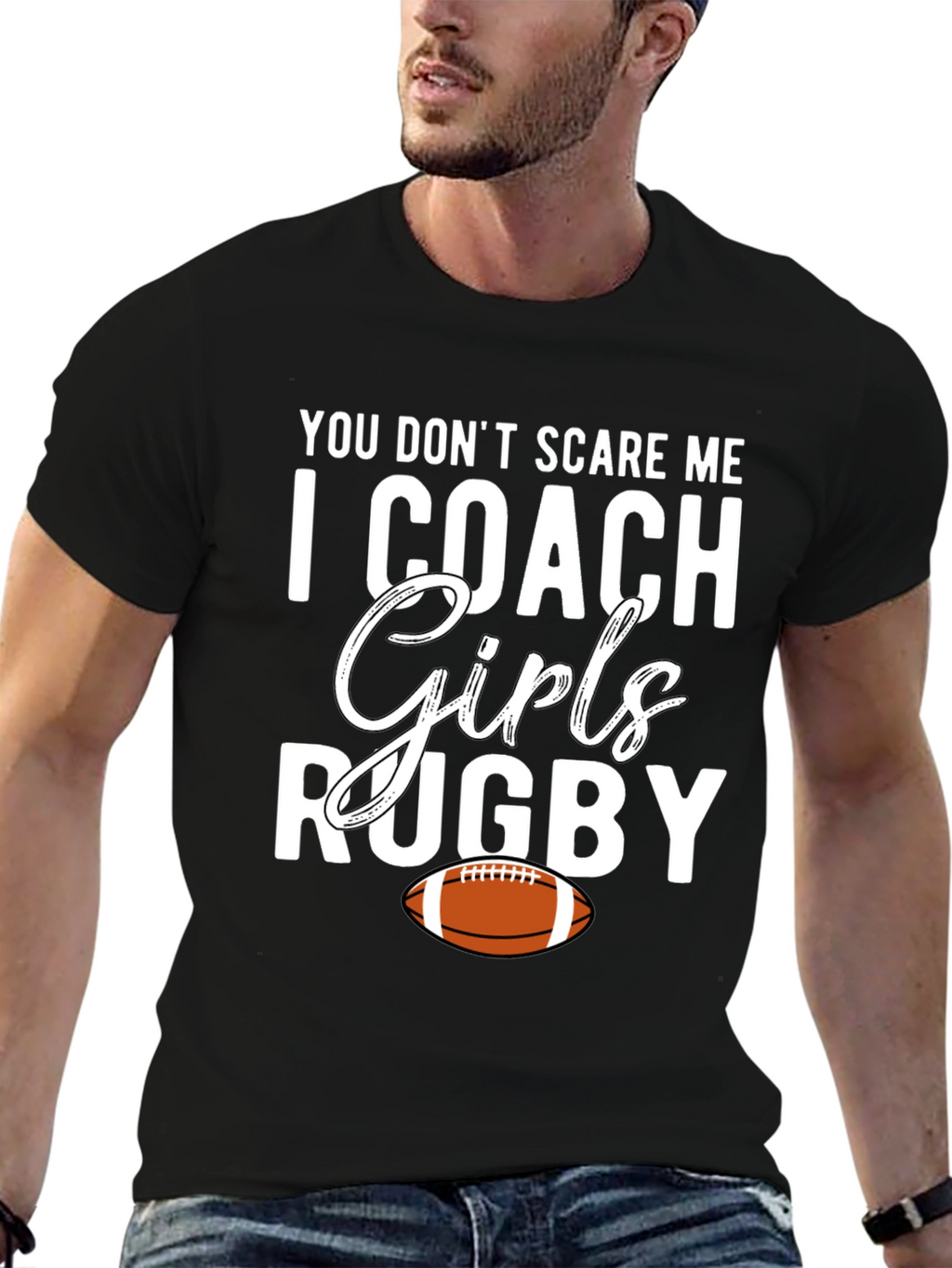 Girls Rugby Coach Graphic Tee
