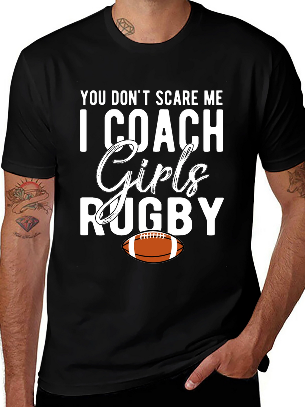 Girls Rugby Coach Graphic Tee