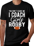 Girls Rugby Coach Graphic Tee